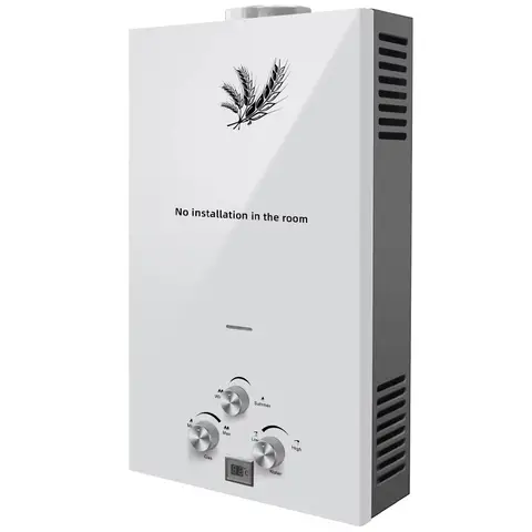 10L Tankless Instant Propane Gas Water Heater Commercial Stainless Steel Housing Electric Gas Power Source CE Certified 20KW