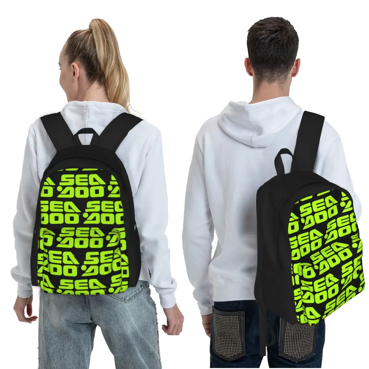 Sea Doo Team Rxt Brt Marine  Student Backpack School Bag Hiking Travel Daypack for Boys Girls Fashion Bookbag Shoulder Bags