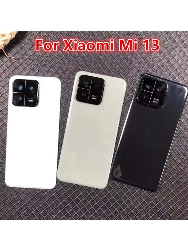 Tylna pokrywa baterii Mi13 do Xiaomi Mi 13 Tylna obudowa Szklana obudowa Wymień naprawę części zamiennych + obiektyw aparatu — zdjęcie produktu 6