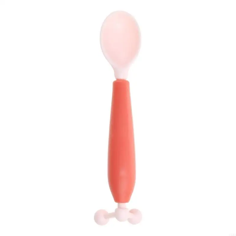 

C5AA Baby Tableware Baby Spoon Temperature Spoon 180°Rotatable Training