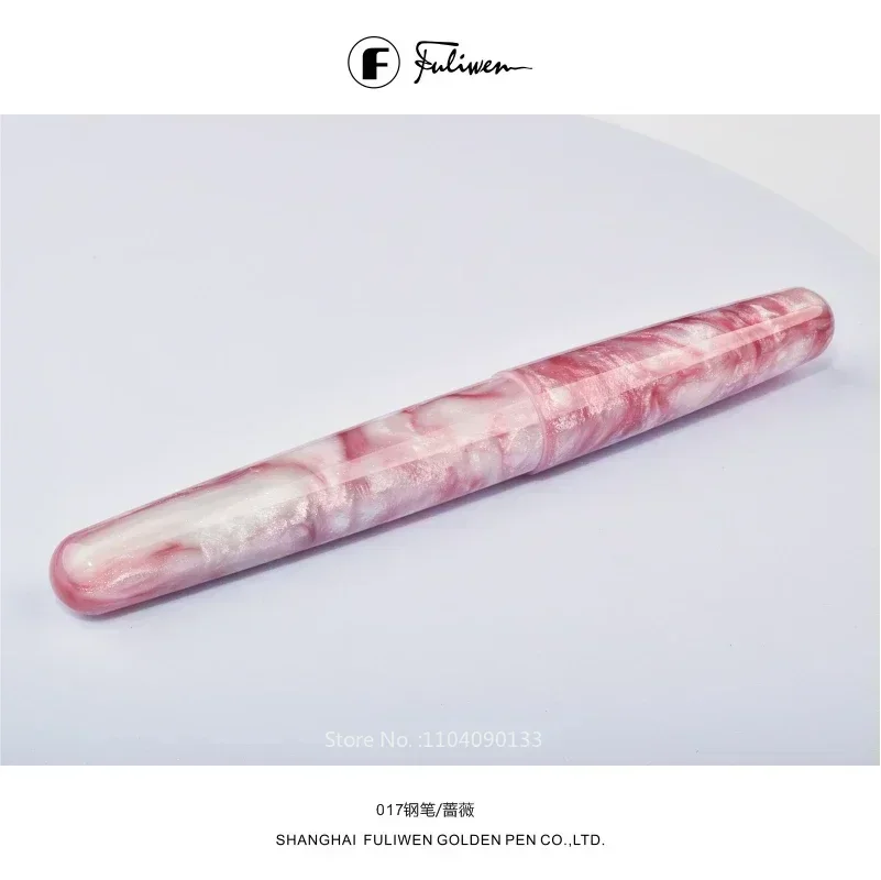 hot-fuliwen-017-fountain-pen-gold-silver-blade-nib-classic-resin-business-signature-pen-luxury-writing-students-new-ink-pen