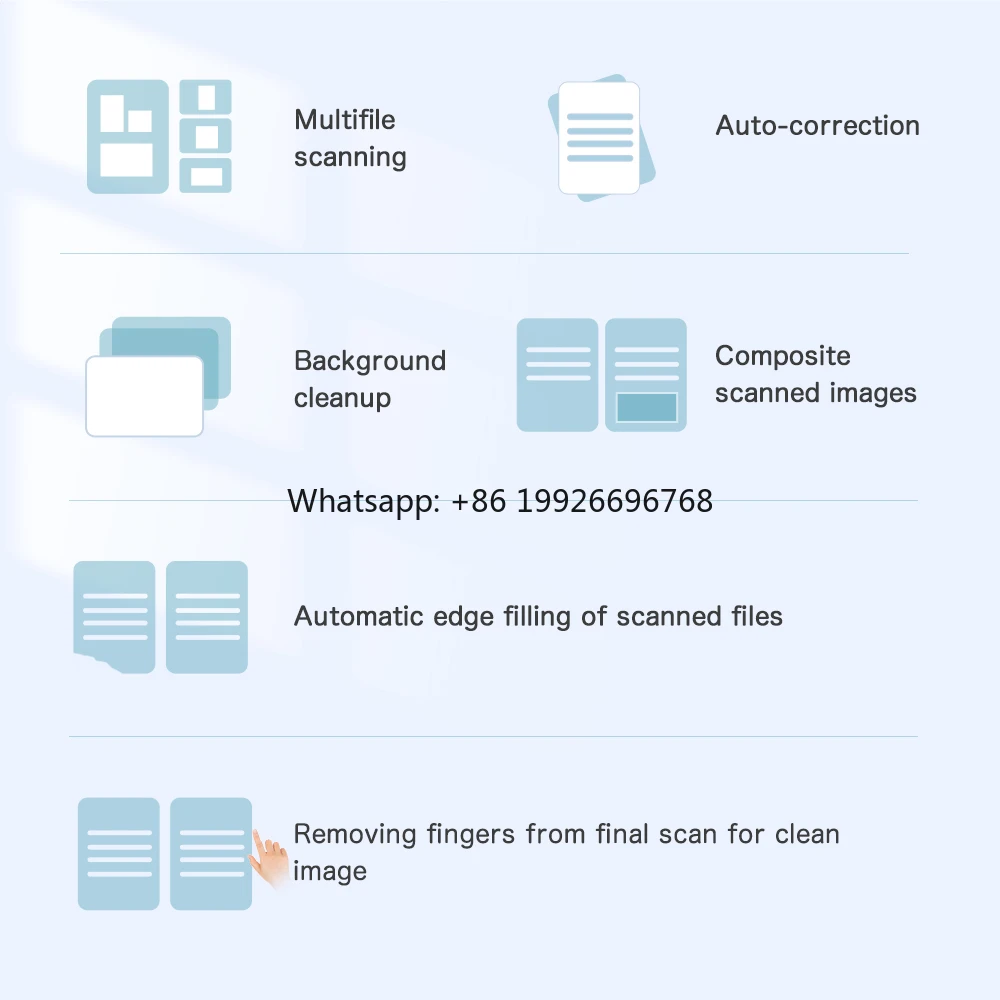 

High Speed 13MP A3 Document Scanner Foldable With OCR for PDF Word Commercial Office factory