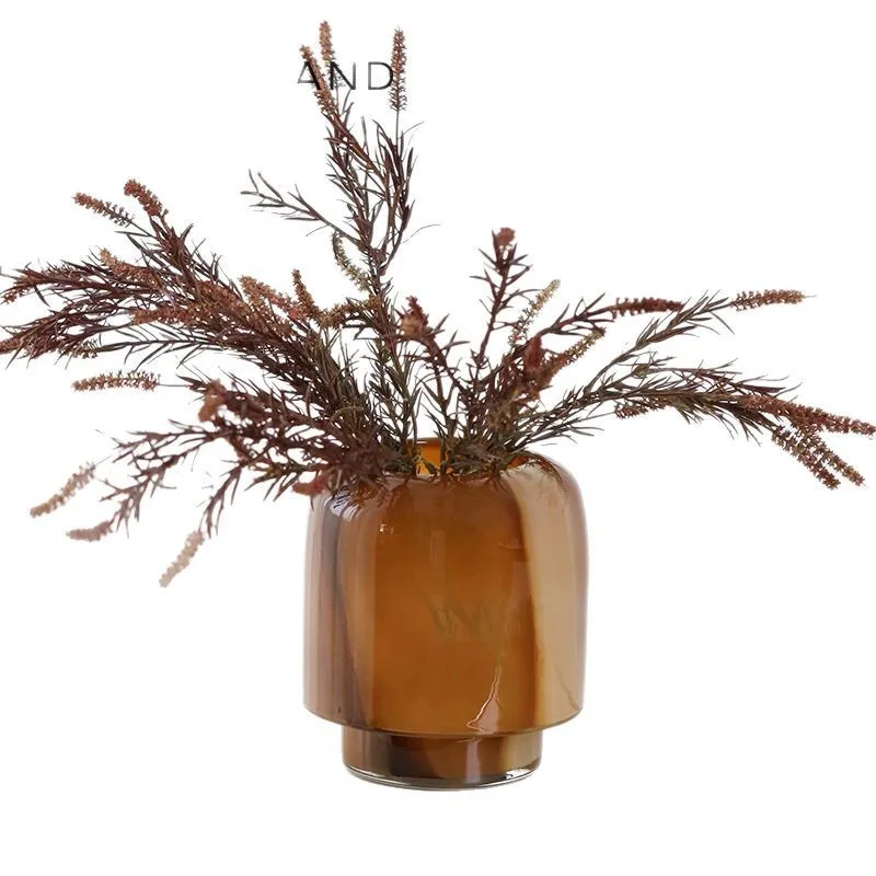 ديكور ترتيب الزهور لسطح المكتب لغرفة المعيشة الحديثة الراقية، رف كتب مطعم فاخر وخفيف الوزن موديل ro #1