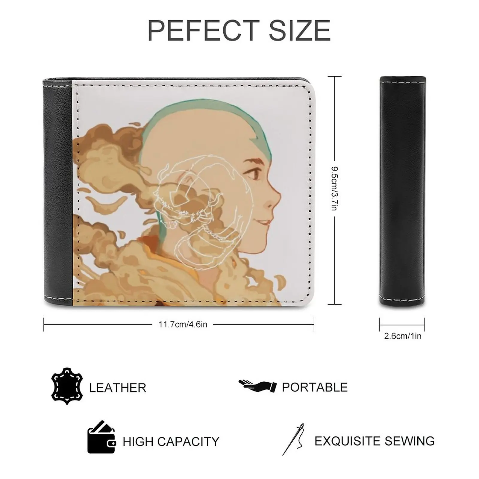 Belfast Azur Lane Leather wallet men slim purse card holder wallets money bag Azur Lane Belfast Bismarck Yamashiro Ning Hai