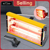 2000W Infrared Paint Curing Lamp Handheld Shortwave Infrared Heating Lamp Car Body Repair Paint Dryer