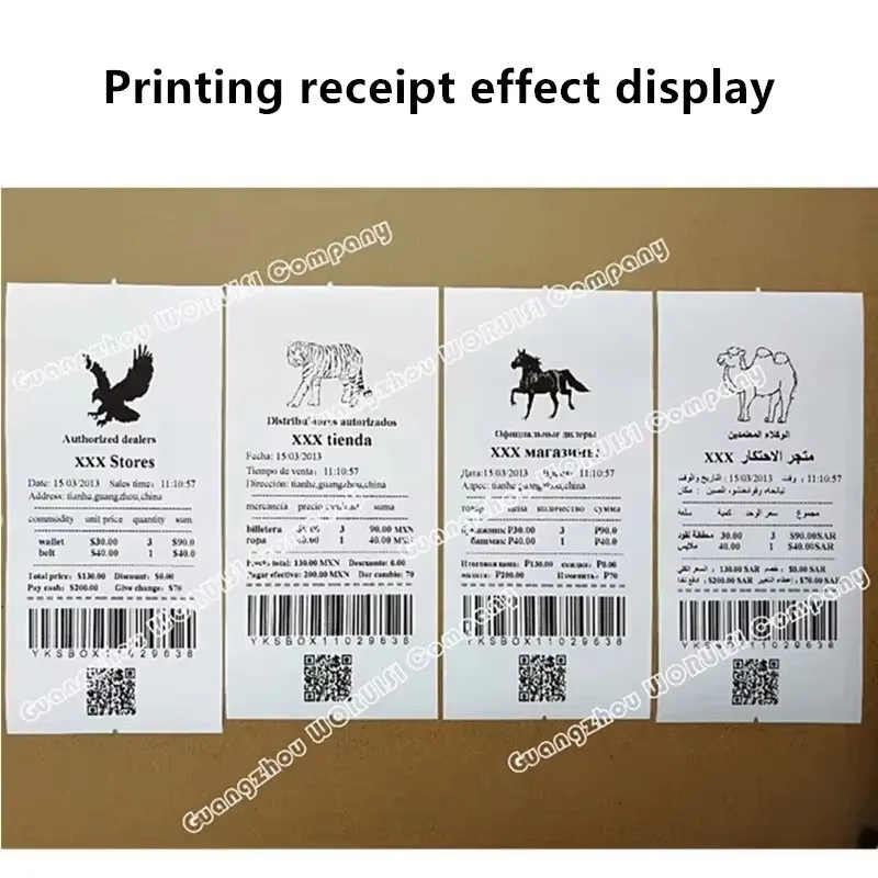 

80mm POS Thermal Receipt Printer with Auto Cutter Support Cash Drawer USB/LAN/Bluetooth/WIFI for Android/iOS/Windows/Mac