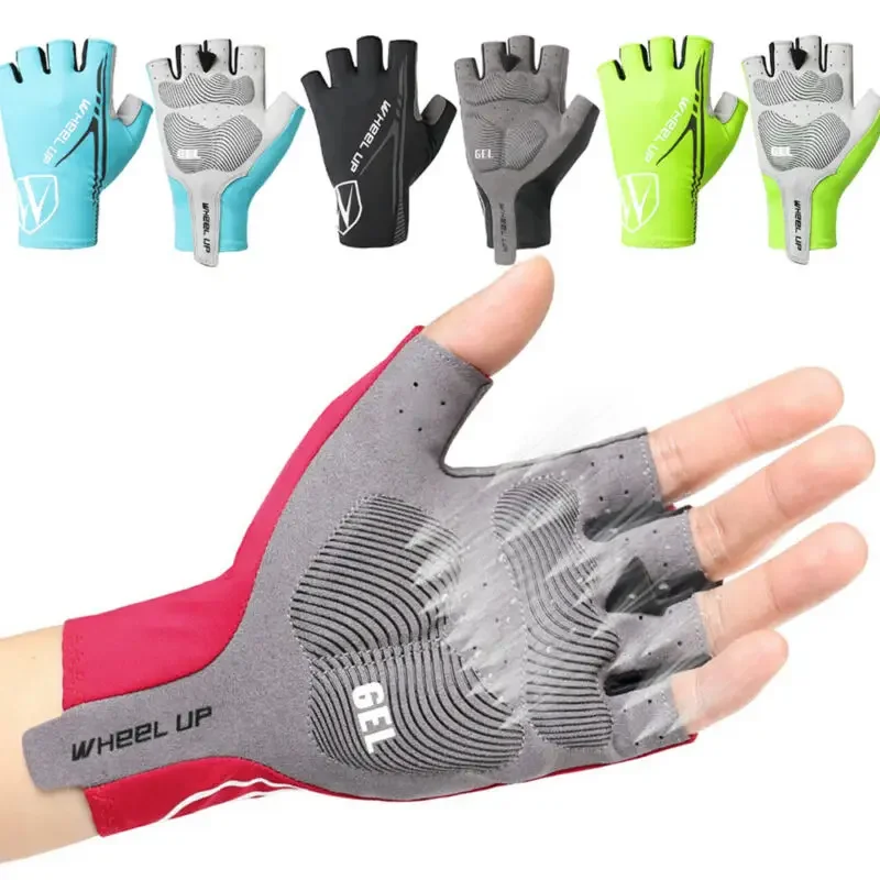 2020 Unisex Cycling Gloves Gel Half Finger Outdoor Sport Glove Black Red Yellow