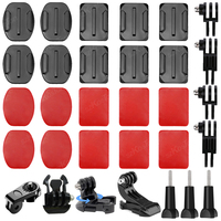 Helmet Adhesive Sticky Mounts Flat Curved Mount For GoPro Hero 13 12 11 10 9 8 Insta360 X5 X4 AKASO DJI OSMO Action 5 Pro SJCAM