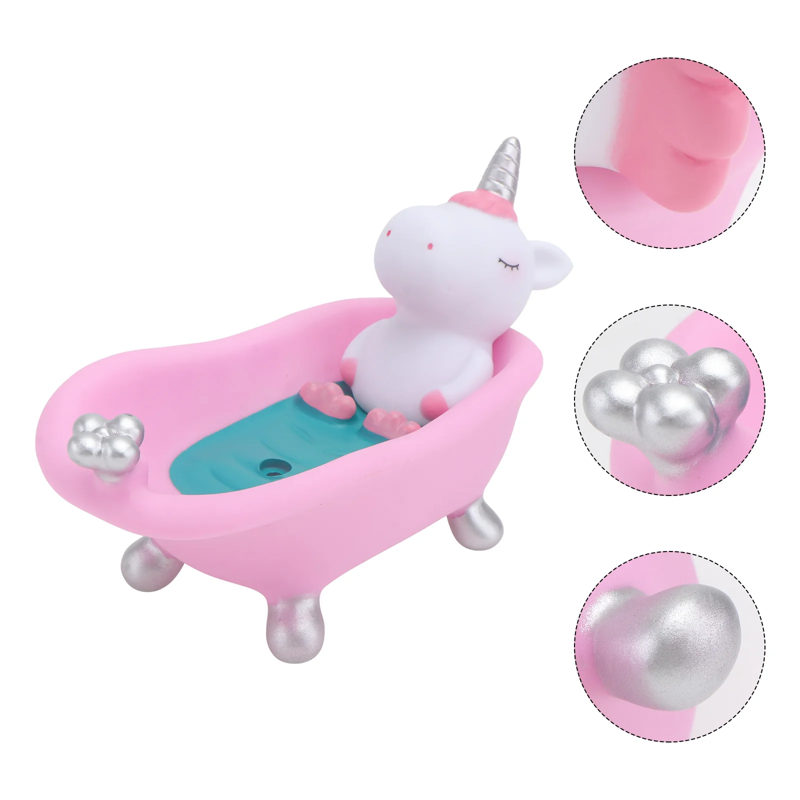 Soap Holder Bathtub Box Summer Storage Accessories Portable Toilet Rack Vinyl Adorable Wear-resistant Drain