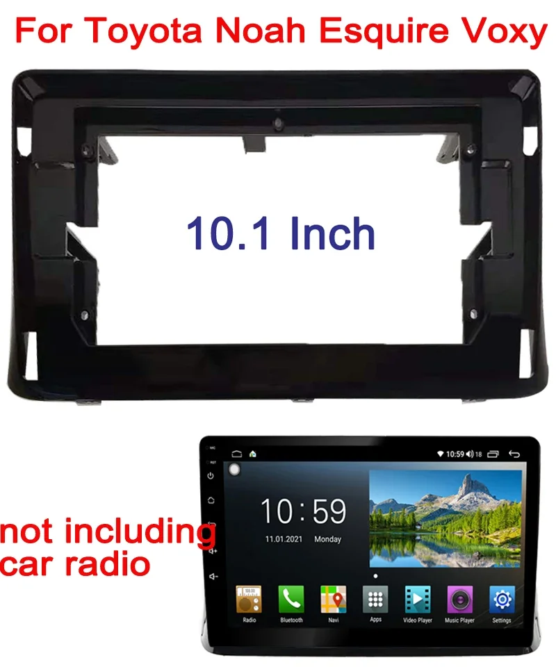 

2Din car Radio Fascia for Toyota Noah Esquire Voxy 2014-2018 DVD Stereo Panel Dash Mounting Install Trim Kit Face Frame Bezel