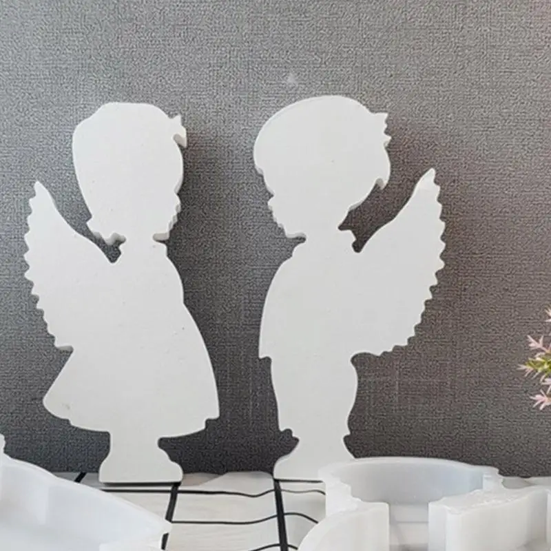 Silicone Mold Boy Girl Angel Shaped Molds Scented Making Mould Handmade Ornament for Fashion Lover