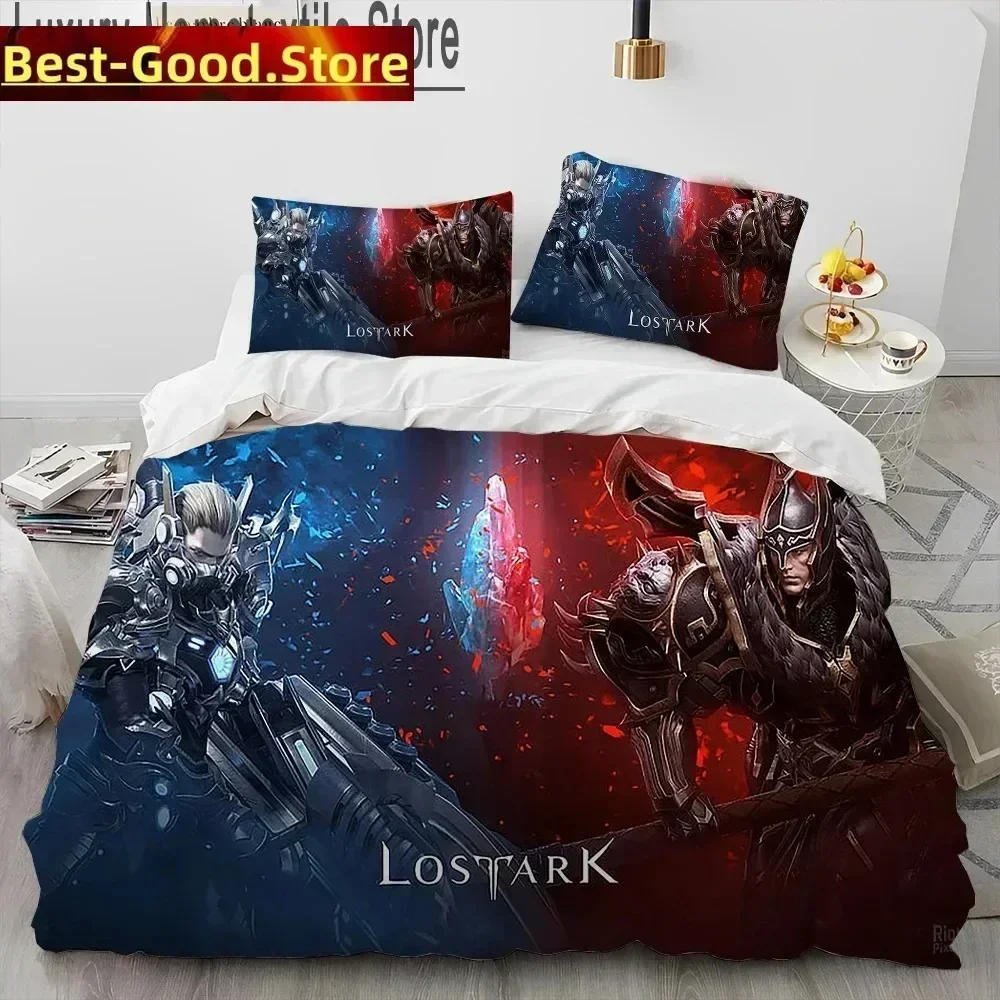 

3D Lost ARK Game Gamer Cartoon Comforter Printed Bed Set Duvet Cover Bedding Set Linen Sheet Quilt Cover Full Queen King Size