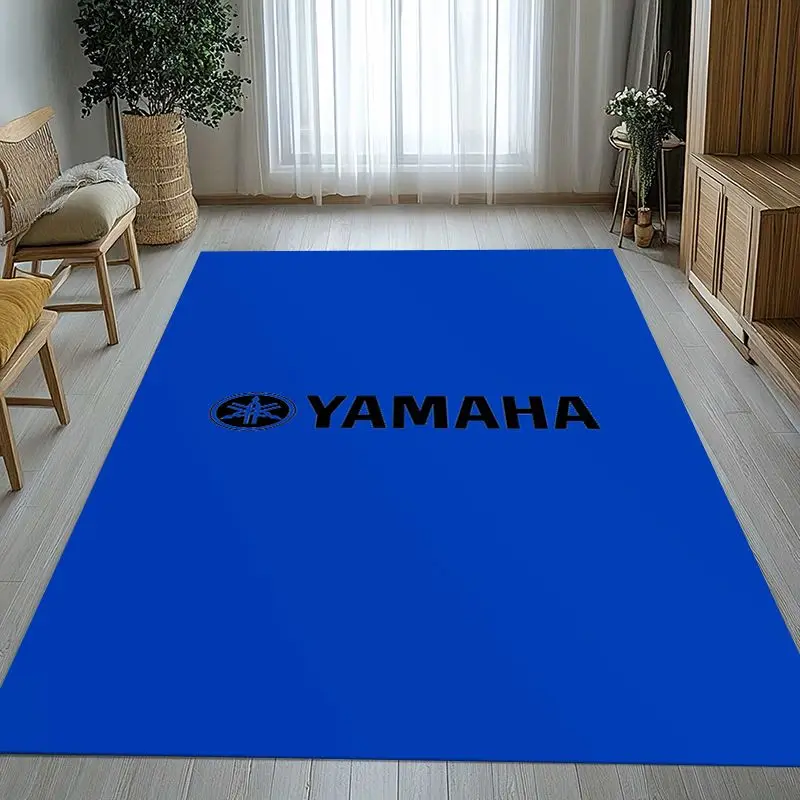 Vintage 3D Y-Yamahas Style Racing Car Garage Soft Non-Slip Area Rug for Living Room,Bedroom Carpet Mat for Sofa,Moto Home Decor