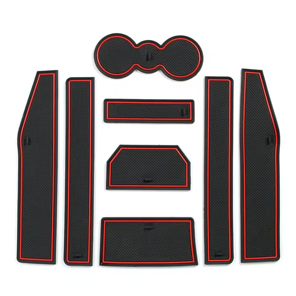 for Range Rover Evoque 2012-2018 Anti Slip Gate Slot Cup Mat  Non-Slip Pad car interior Accessories