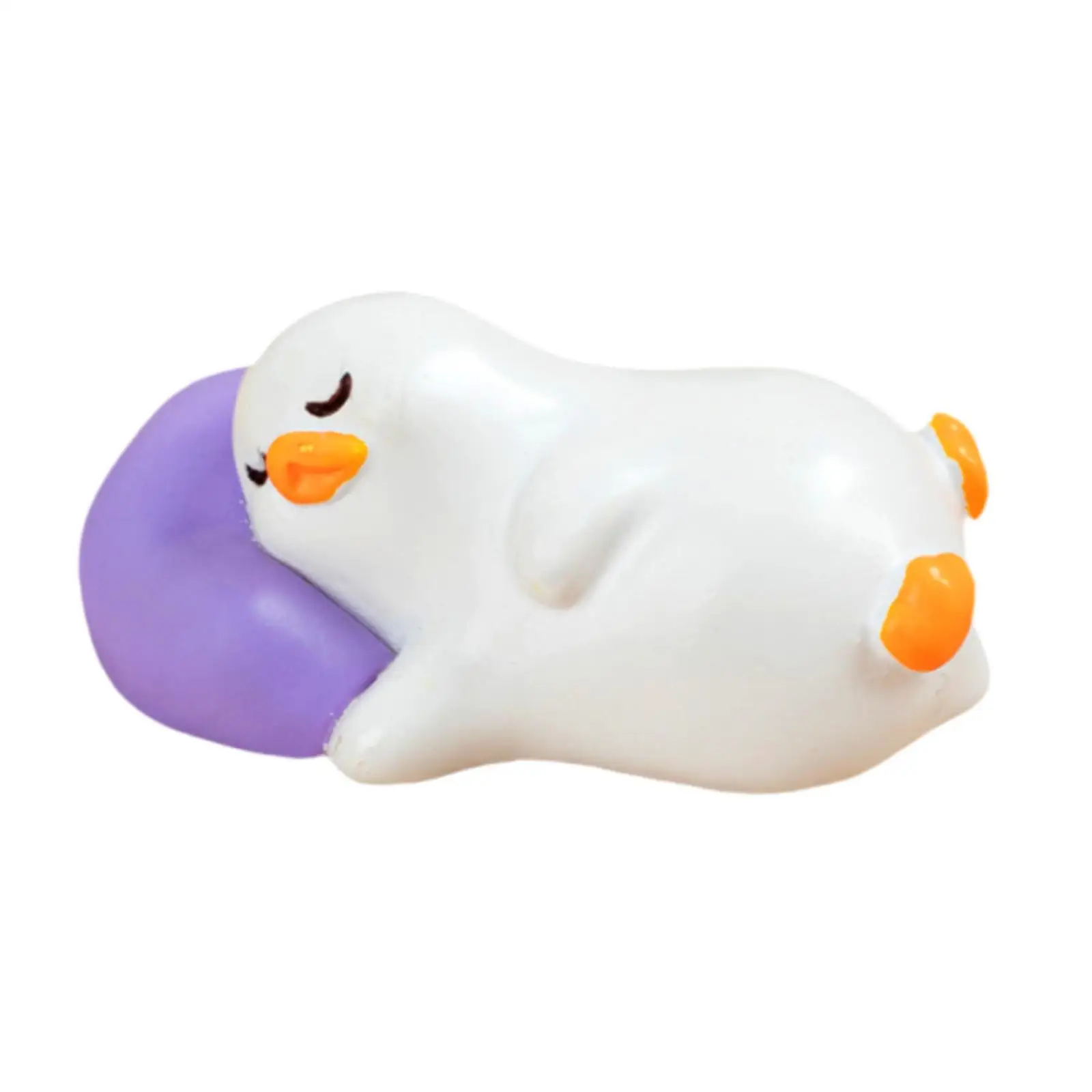 Animal Sculpture Artwork for Home Decor Collectible Duck Statue Resin Figurine for Indoor Office Desktop Housewarming Fireplace