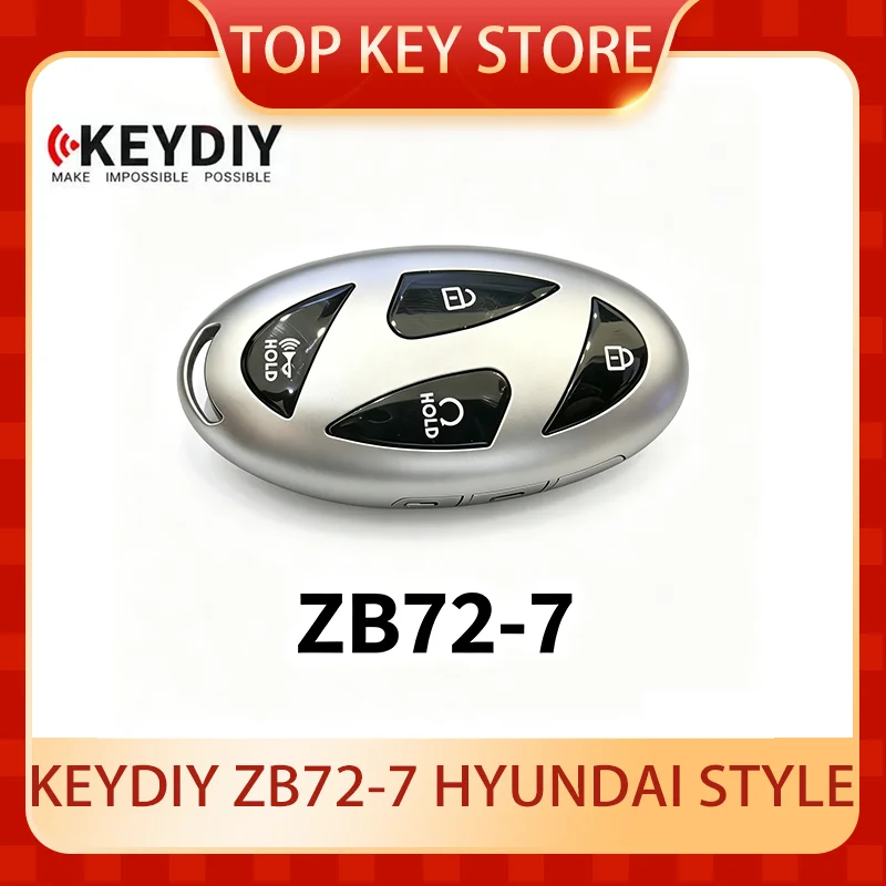 Универсальный смарт-ключ KEYDIY KD ZB72-7 серии ZB для программирования ключей Elantra, Sonata, Tucson, Santa Fe.