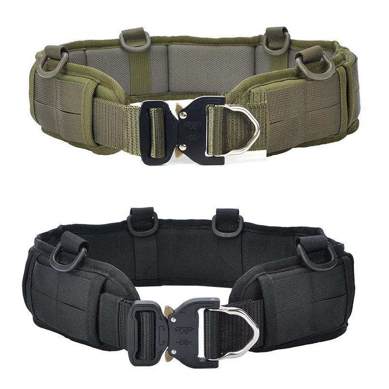 Tactical Belt Molle Battle Belt Airsoft Combat Outdoor Men CS Hunting Paintball Padded Waist Belt Set Adjustable