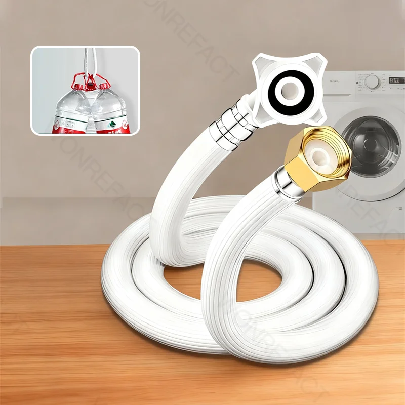 Universal Explosion Proof Extended Hose  Automatic Washing Machine Inlet Hos Threaded Anti Slip Head Extended Water Supply Hose