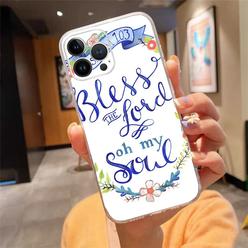 

Phone Case For iphone 17ProMax Air 16 15 14 13 Pro Max 15 16 Pro 15Plus Bible verse Philippians Jesus Christian Flower