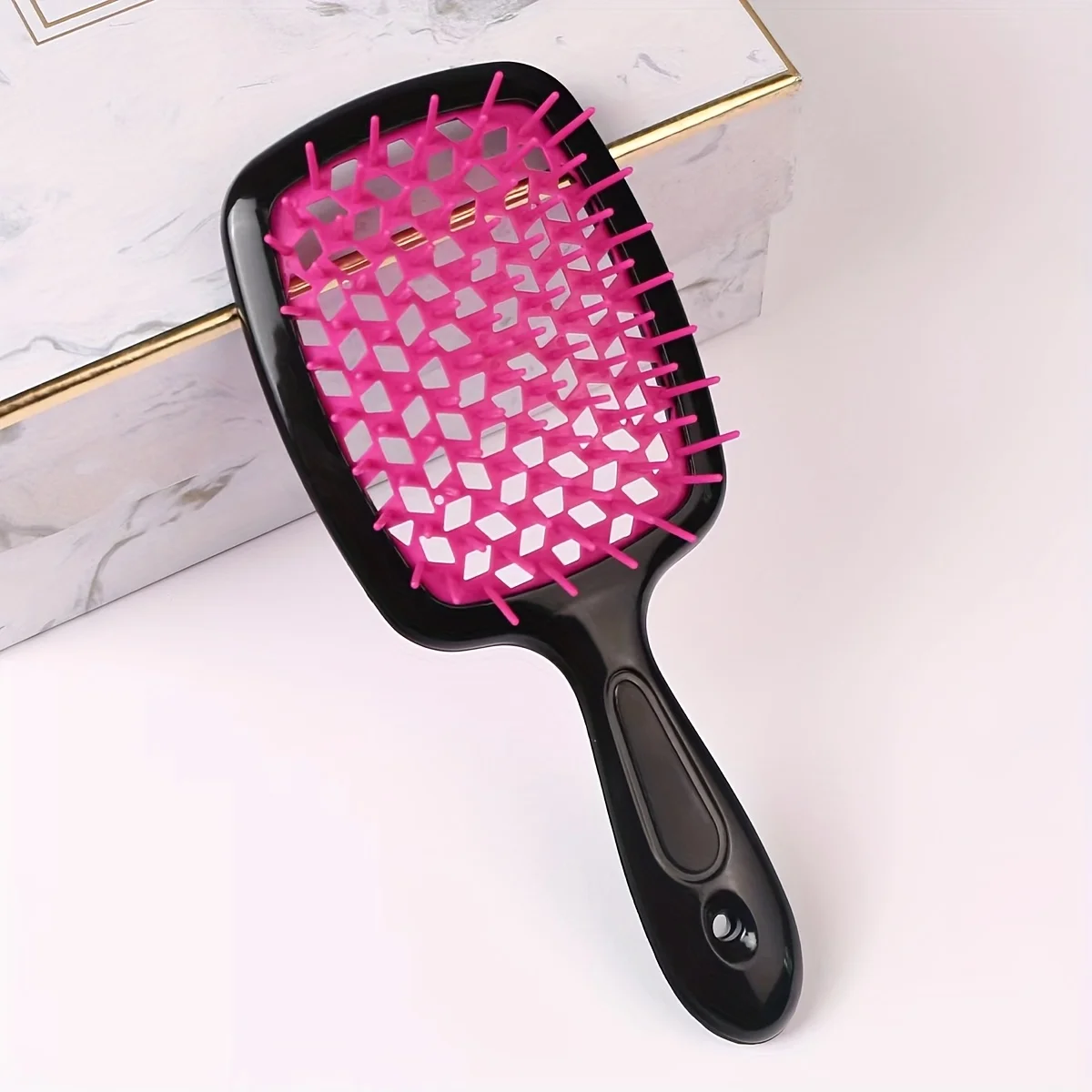 WANMEI Luchtkussen Kam Plastic Massage Antistatische Droog Nat Krullend Haar Uitholling Haar Borstels Kapper Styling Kappers Te
