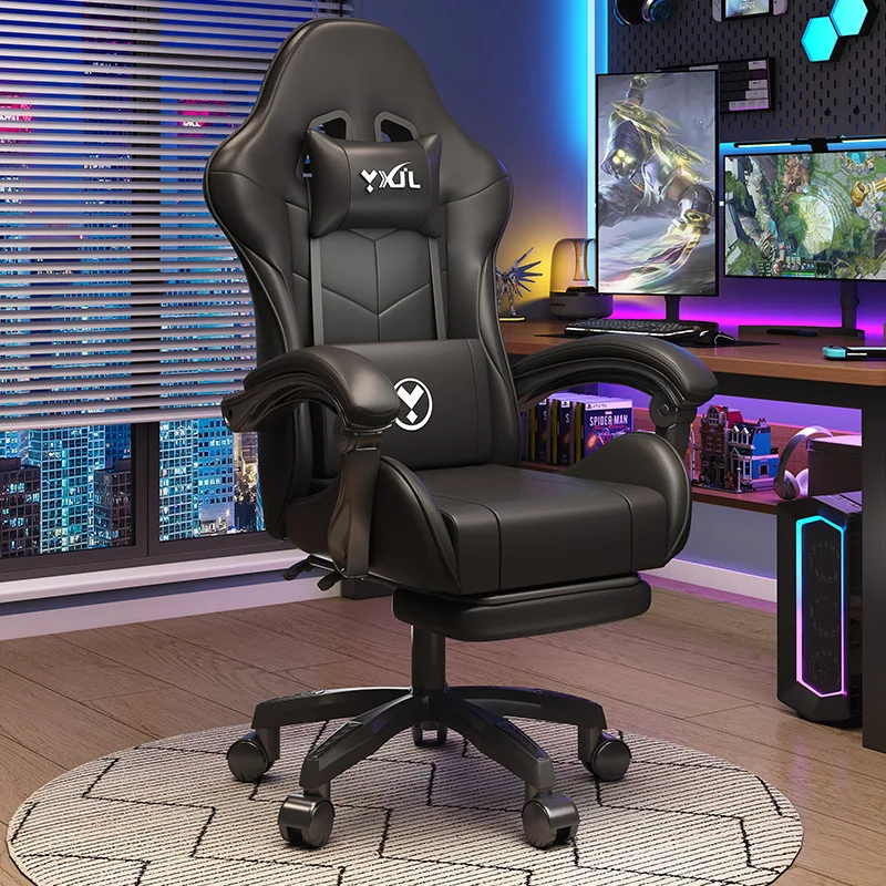 E-Sport-Spiel, Computer, Rennstuhl, Büro, Internetcafé, Internetcafé, Heimkomfort, Liegestuhl