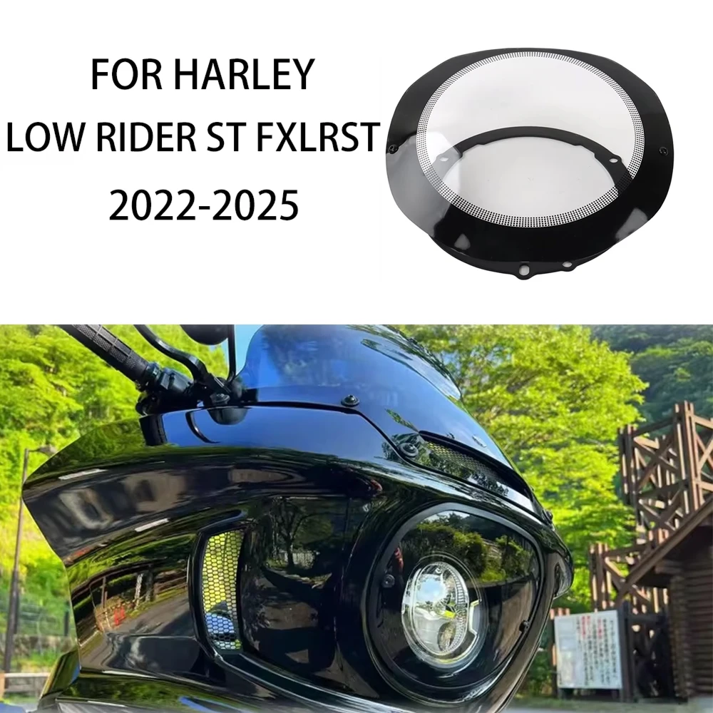 

For Harley Softail Low Rider ST/FXLRST&El Diablo FXRST Motorcycle Accessories Auxiliary light protection cover, headlight
