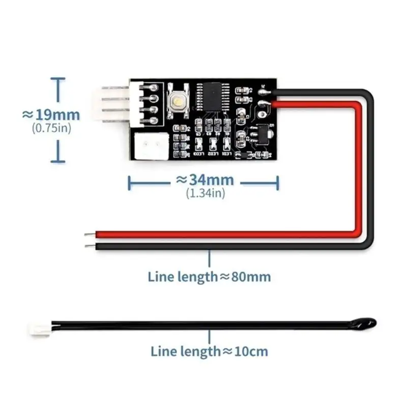 652F DC12V 4-Wire PWM PC-Lüftertemperaturregelspeed-Controller-Modul Lüftergeschwindigkeit Treibermodul für