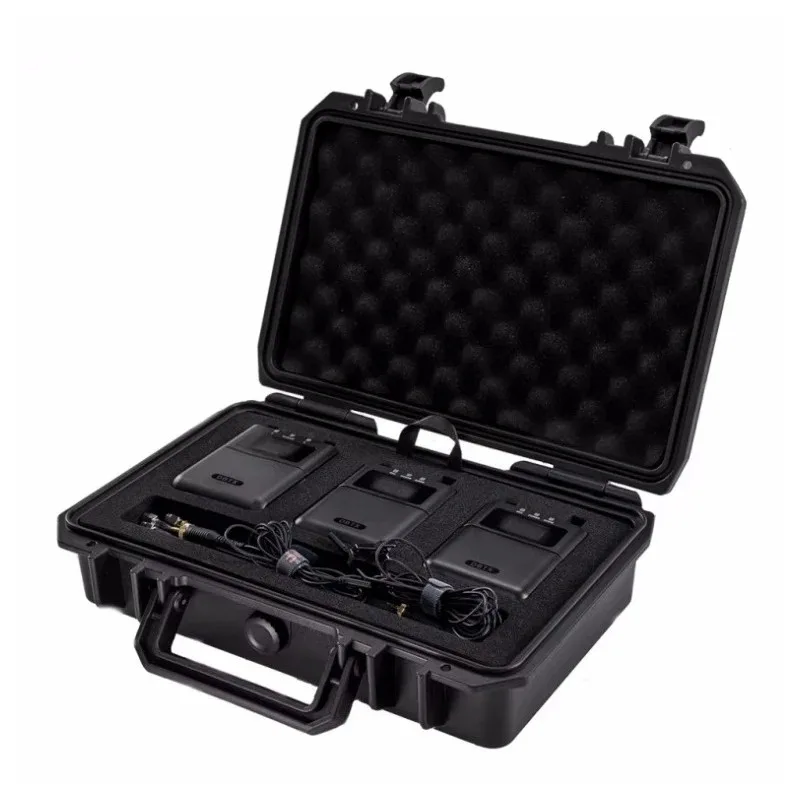 Dual-channel Digital U-segment Wireless Microphone Recording Time Code One-to-two Set Collar Clip Type