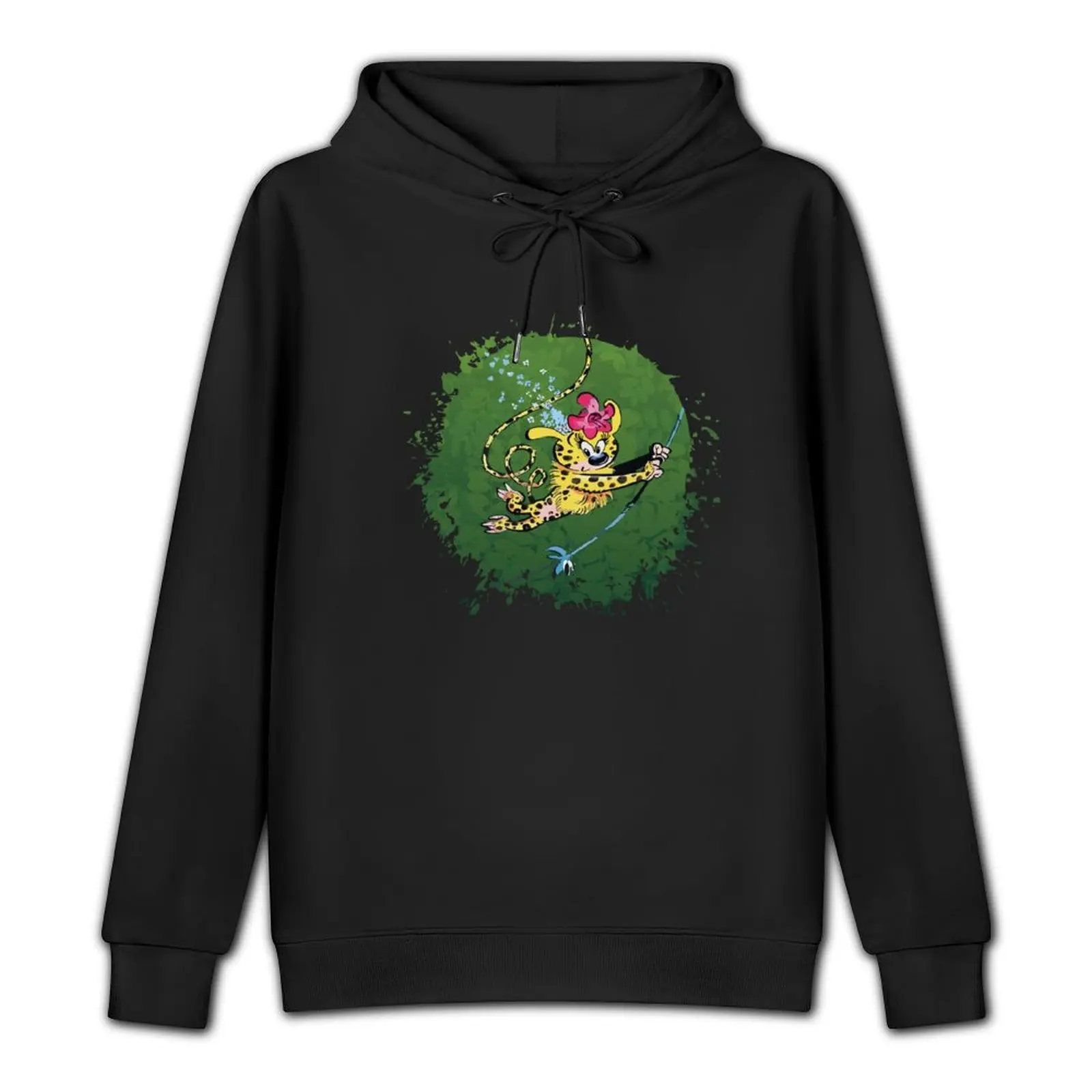 Marsupilami girl in the jungle -Green design Pullover Hoodie anime clothing hoodie man