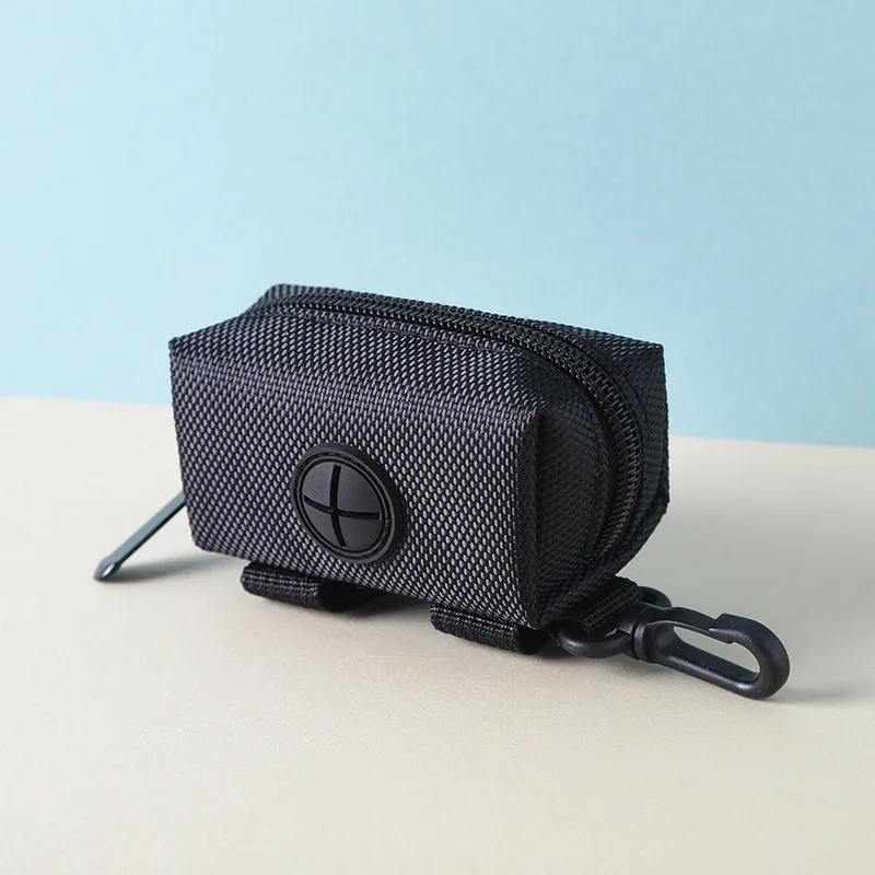 Portable Pet Waste Bag Dispenser Dog Poop Bags Holder for Travel, Outdoor Toilet Cleanup Supplies, Clip-On Garbage Pouch