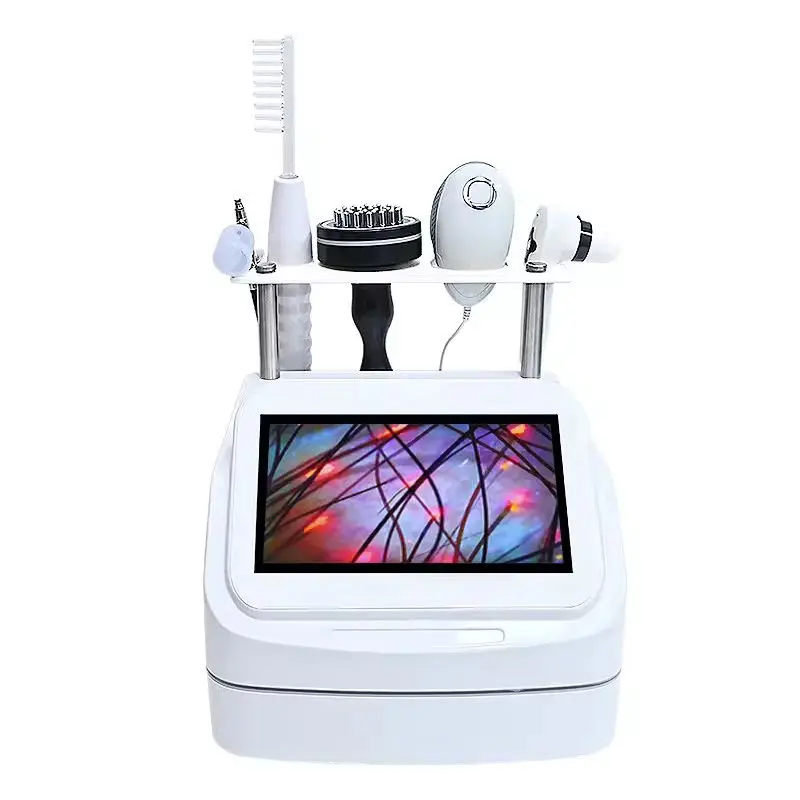 Professional 5 in 1 Hair Scalp Care Machine Hair Testing Instrument Hair Scalp Analyzer Detector Skin Follicle Scanner