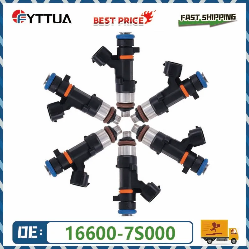 6pcs-fuel-injector-16600-7s000-0280158007-for-nissan-nv2500-xterra-frontier-titan-armada-pathfinder-infiniti-40l-2005-2014