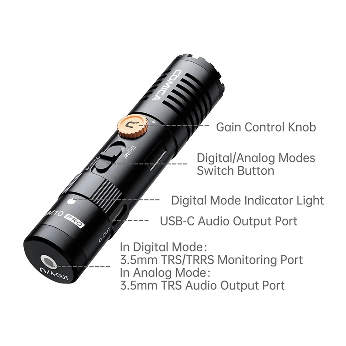 

【New User Coupon】Comica VM10 PRO Camera Shotgun Microphone with Shock Mount, for IPhone, Android and DSLR