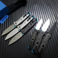 6 BM 533/535 Field Folding Knives  S90V Blade Carbon Fiber Handle Sharp Outdoor Portable Survival Camping Hunting EDC Knife