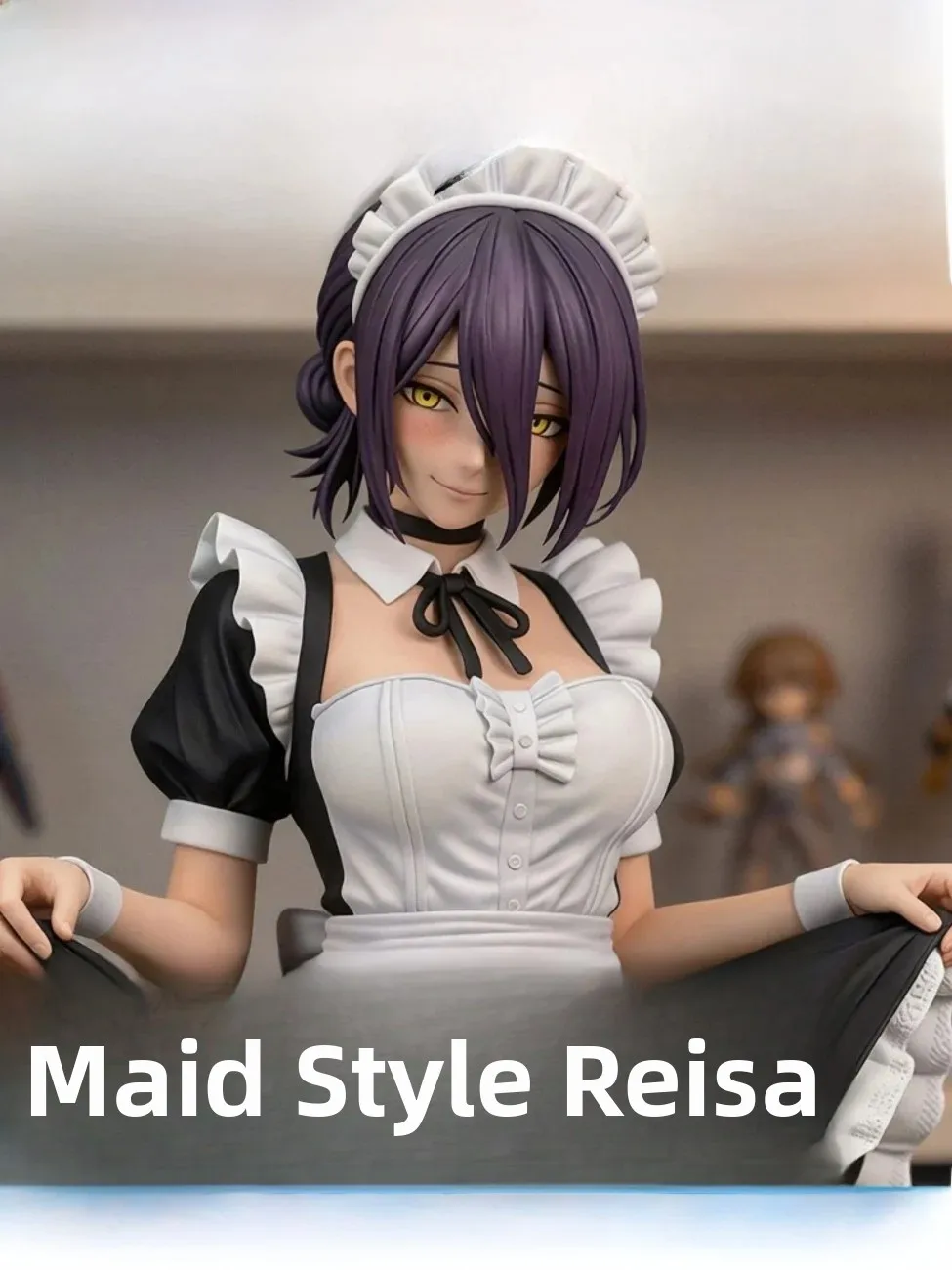 Apology Maid Saw Person Anime Figure Collectible Model Resin PVC Material 210mm High Static Display Only for Ages 16+