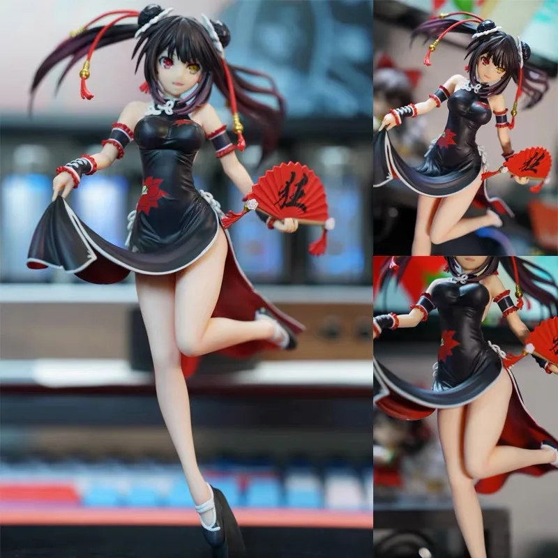 

23cm Dudate A Live Gk Chinese Style Crazy Three Cheongsams Crazy Three Handheld Anime Peripheral PVC Model Ornament Toys Gifts