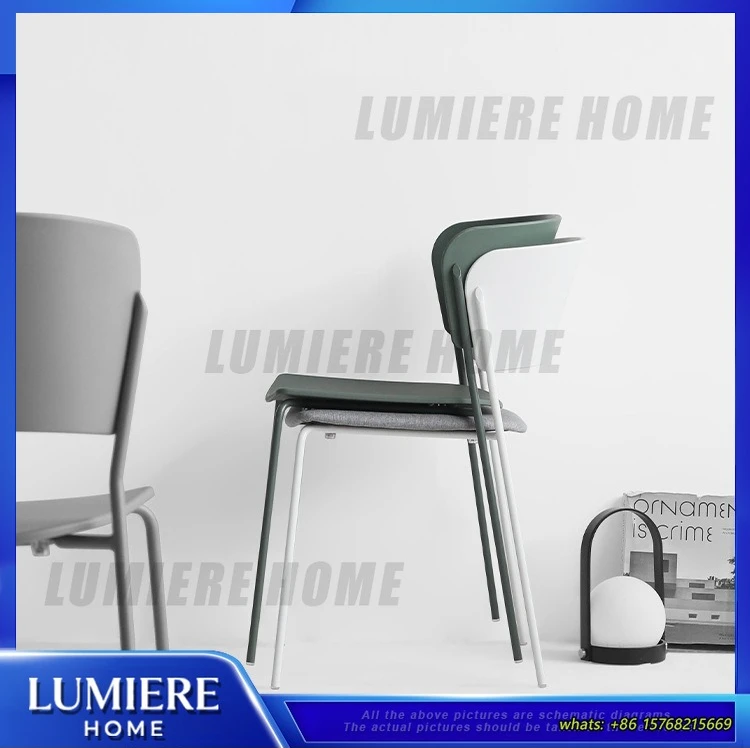 Scandinavian Dining Chair Backrest Simple Modern Home Cafe Chair Makeup Chair Ins Style Trendy Designer  for Living Room