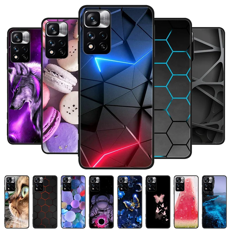 For Xiaomi Redmi Note 11 Pro Plus 5G Case Soft Silicone Phone Back Cover For Xiaomi Redmi Note11 Pro + Plus Coque Fundas bumper