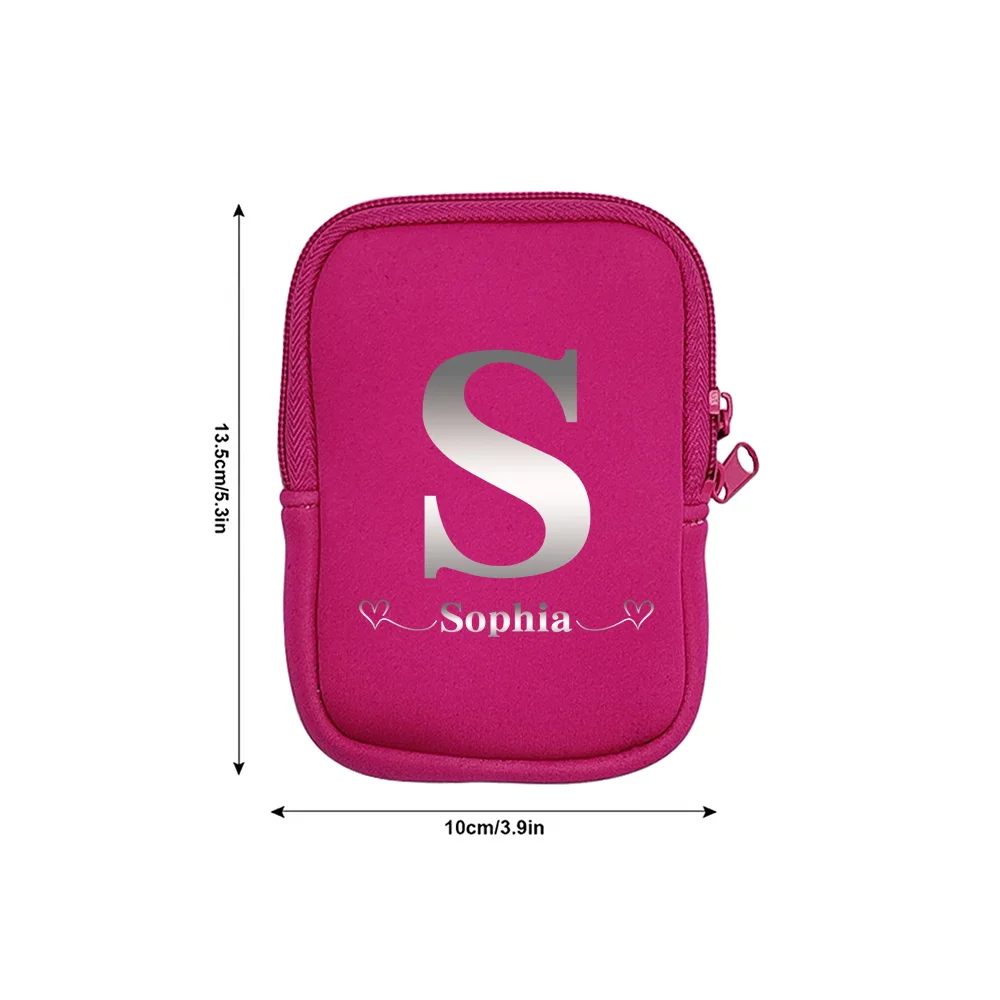 اسم مخصص يده أكياس زجاجات المياه المحايدة الملحقات في الهواء الطلق الرياضة كوب ماء المعصم الحقيبة سستة حقيبة التخزين الصغيرة #2