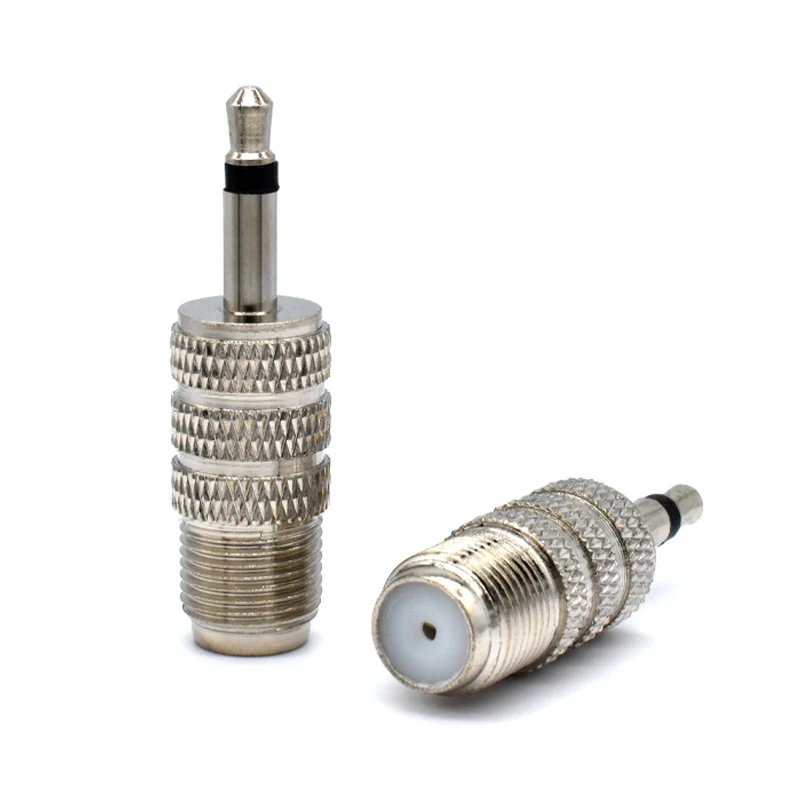 

1-5PCS F Female Jack to 3.5mm Mono 1/8" Male Plug RF Coaxial Adapter RF Connectors FM Antenna Connector