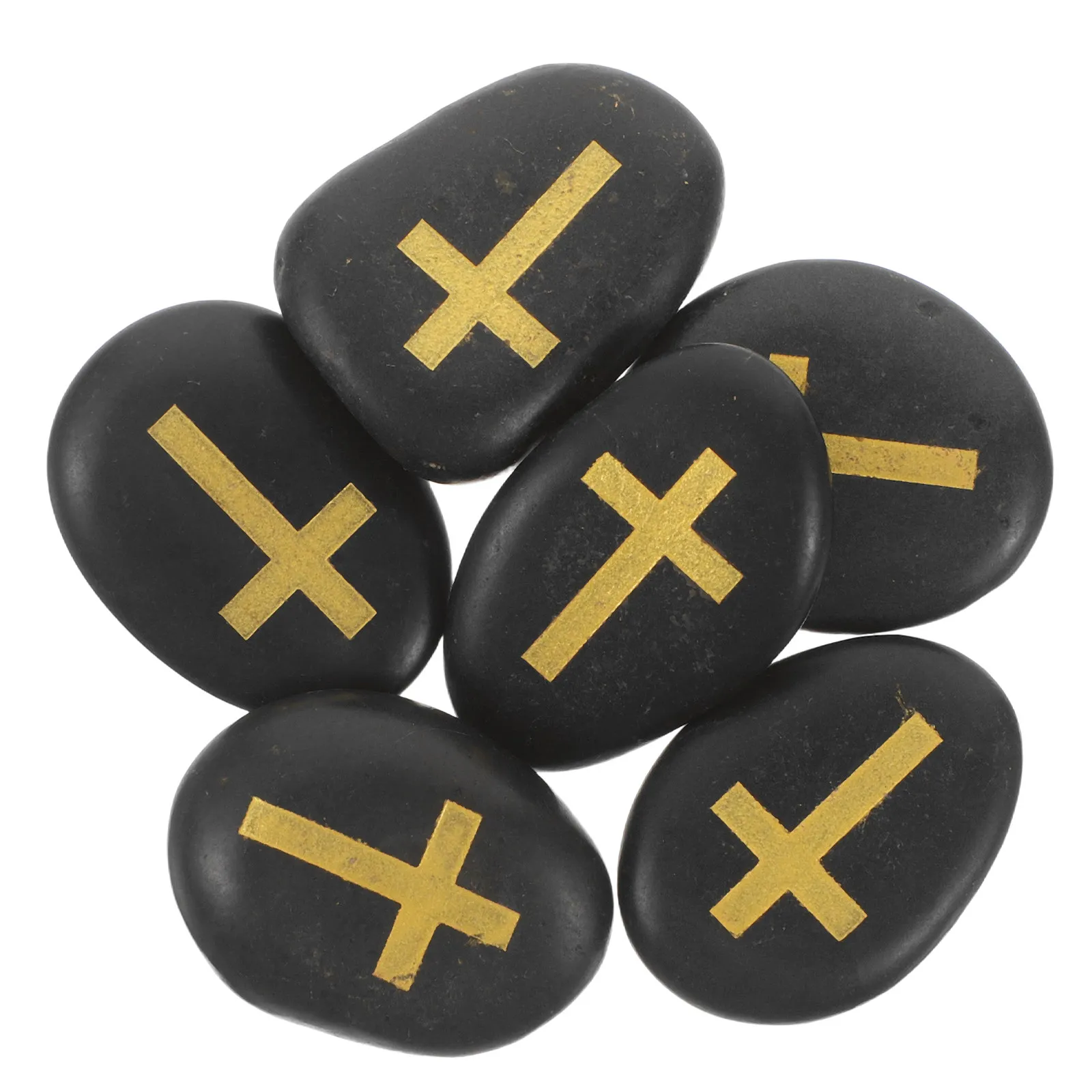 6Pcs Cross Pocket Comfort Stones Polished Natural River Rocks Engraved Inspirational Prayer Stones Christian Encouragement Gifts
