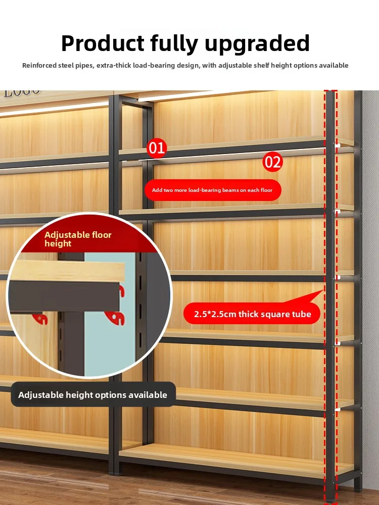 Display Cabinet Display Cosmetics Shelf, Product Sample Multi-layer Supermarket Pet Stationery