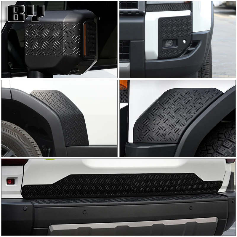 

For Toyota Land Cruiser 250 Prado Lc250 2024 2025 ABS matte black Car Body Anti-Scratch Protective Cover Sticker Car Accessories