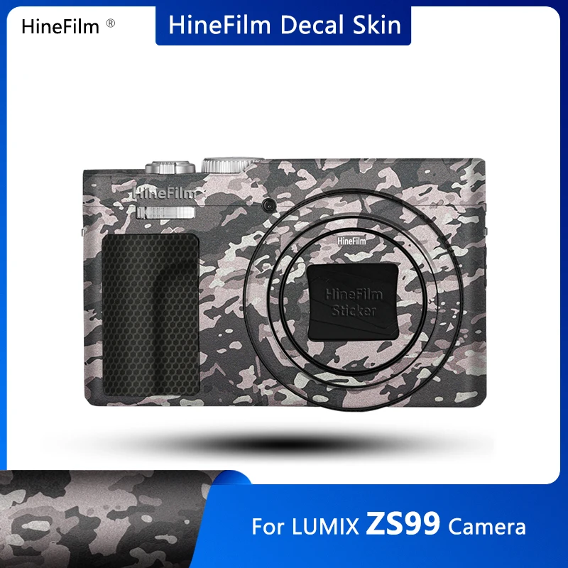 

Hinefilm Skin for Lumix ZS 99 Camera Sticker ZS99 Anti-Scratch Wrap Cover Film for Panasonic DC-ZS99 Camera Protector Skin