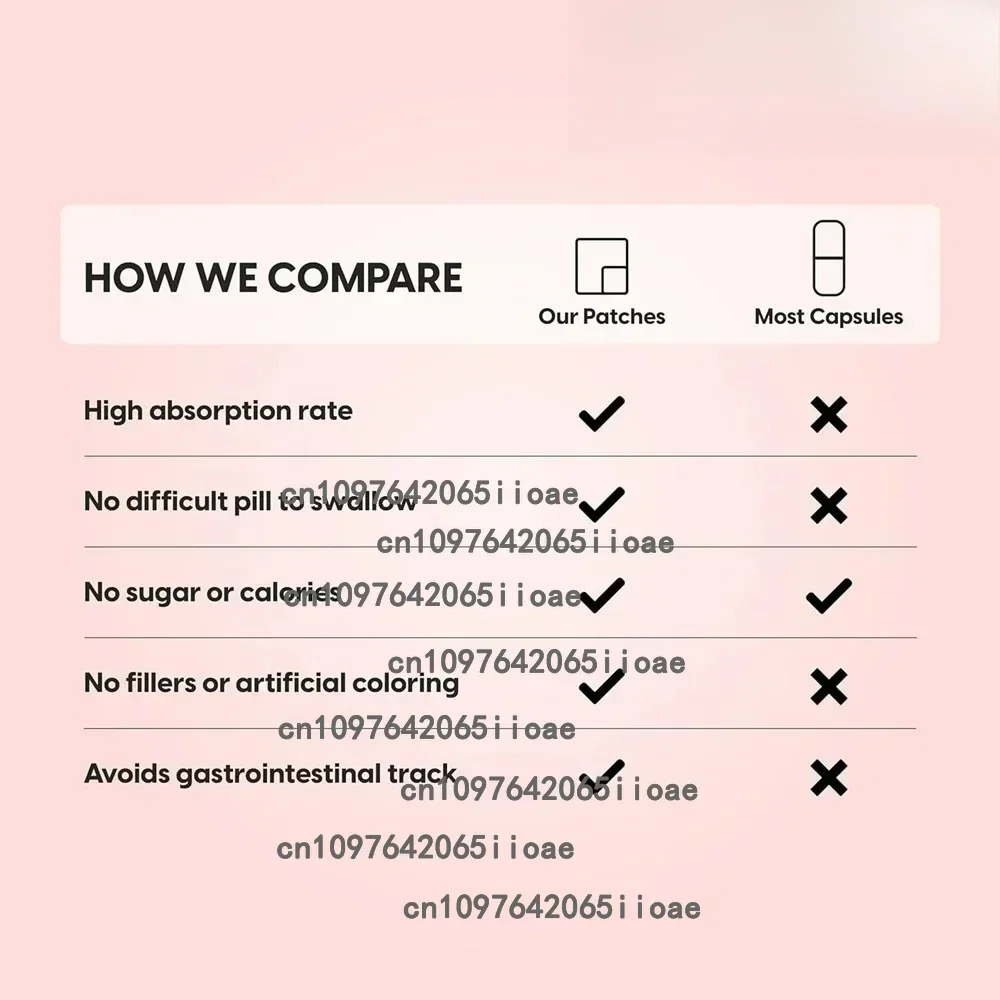 رقع الجلوتاثيون عبر الجلد مع شوك الحليب، NAC، الكولاجين، فيتامين C - العافية الخلوية، البشرة المشعة 30 رقعة