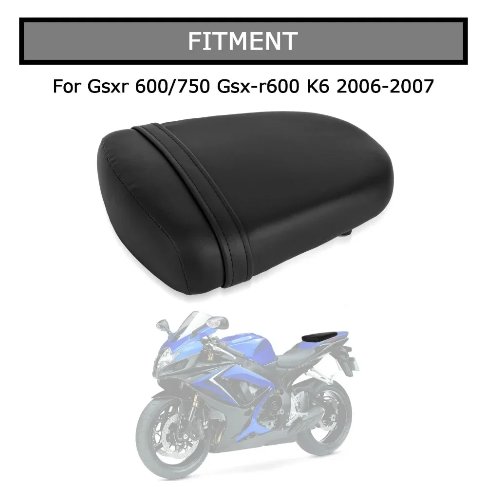 Motorcycle Accessory Rear Passenger Pillion Seat Cushion For SUZUKI Gsxr 600/750 Gsx-r600 Gsx-r750 K6 2006-2007