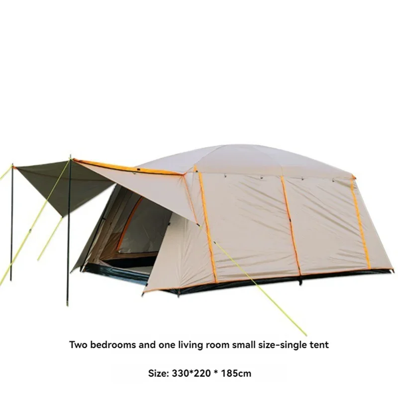 Outdoor Camping Tent Large Space Portable Collapsible UV Protection Easy Set Up 4-6 People