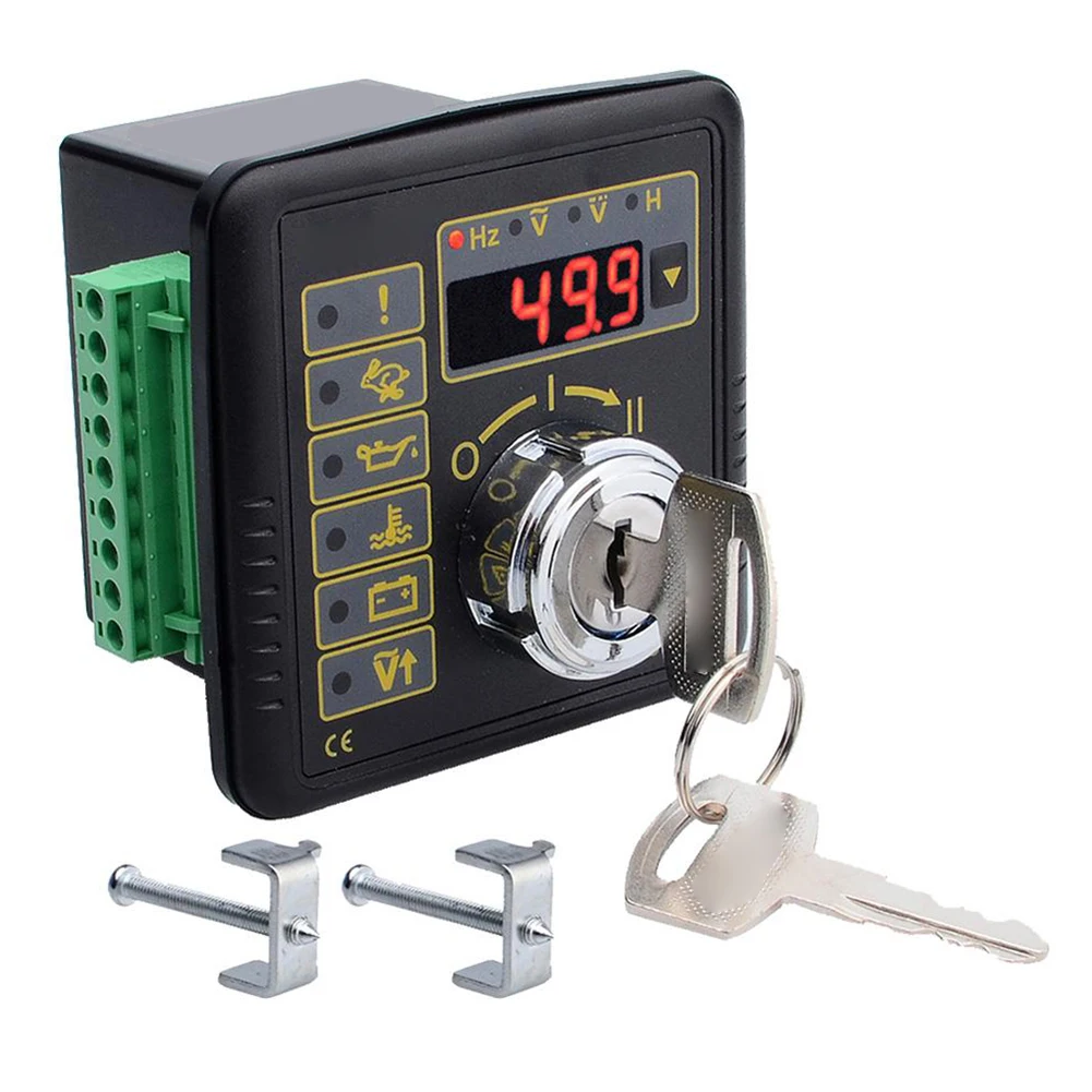 Manual Start Stop Generator Controller DC10G DC10K Compatible Panel with Multi-Function Monitoring and Alarm Protection Features