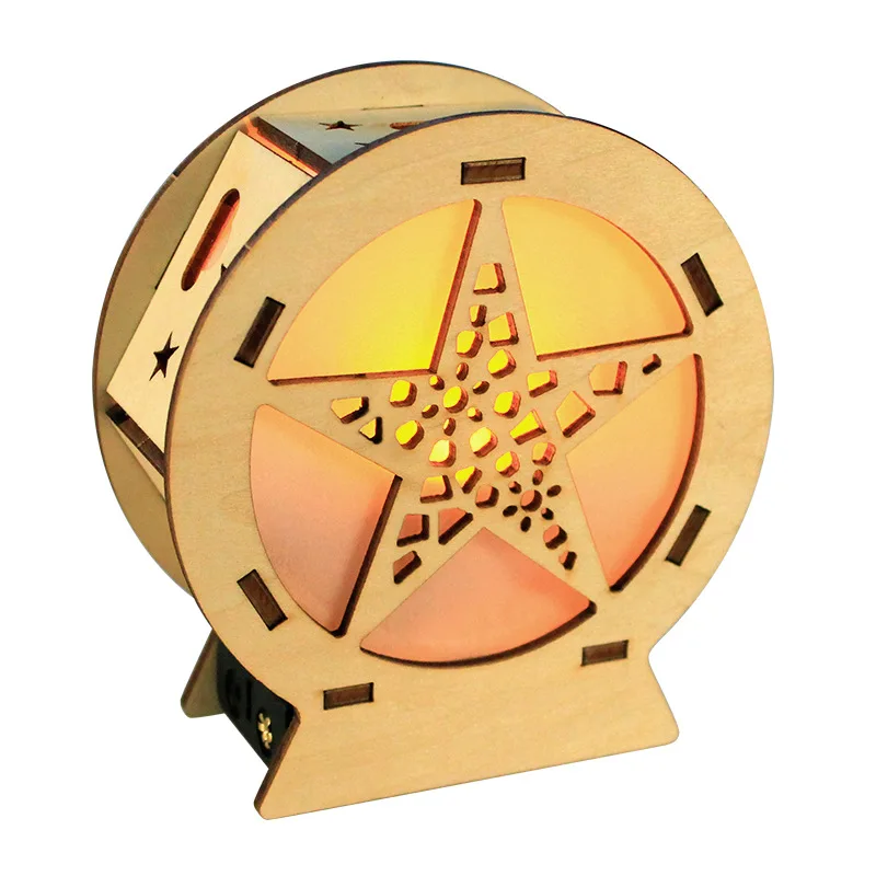 

Kids Science Toys STEM Physics Technologia Gadget Voice Control Lamp Wooden Puzzle Educational Toys for Children Learning Toy