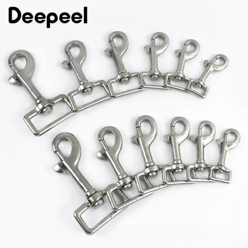 

1-3Pcs 17-42mm Stainless Steel Buckles Keychain Swivel Lobster Clasp Bag Strap Carabiner Clip Snap Hook Accessories for Handbags